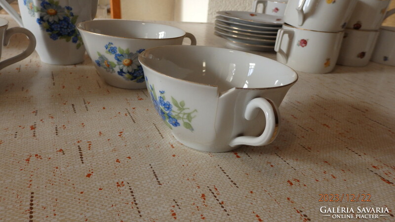 Drasche (Kőbánya porcelain factory) tea set