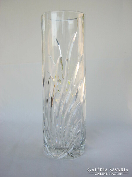 Thick glass vase 30 cm heavy piece 1.9 kg
