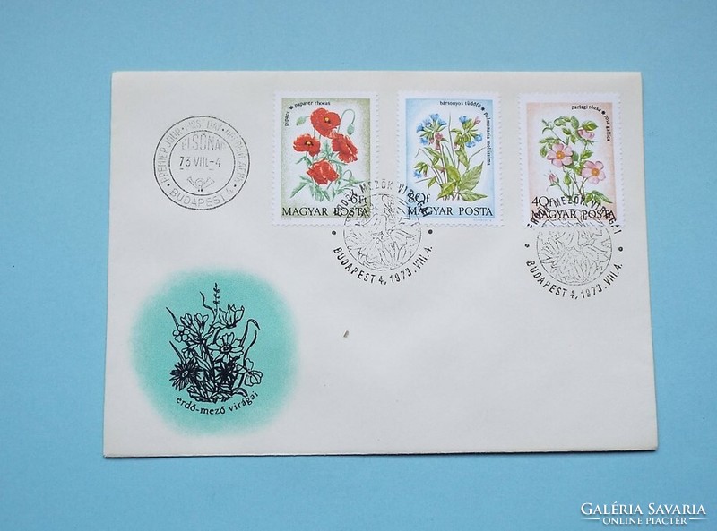 Fdc (c7) - 1973. Flower xi. - Forest and field flowers - (cat.: 500.-)