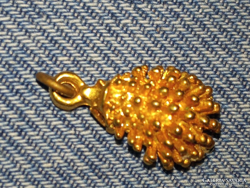 Fairy vintage hedgehog pendant