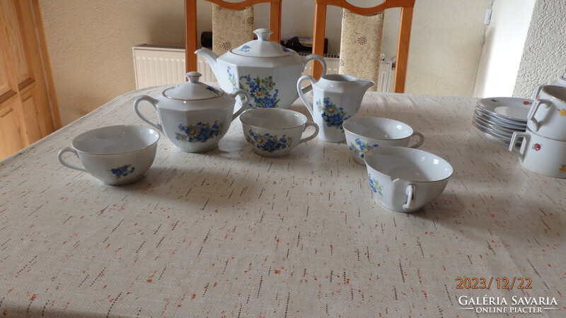 Drasche (Kőbányai Porcelángyár) teás készlet
