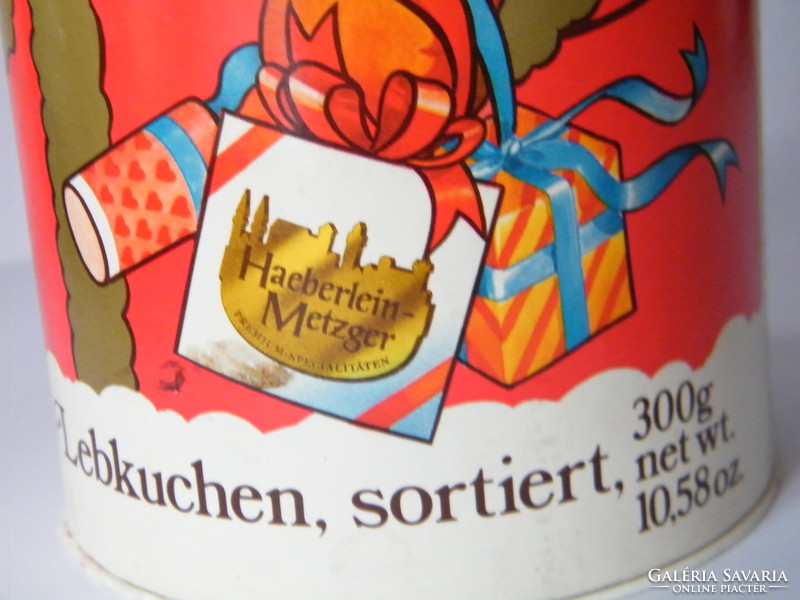 Retro Nürnbergi mikulásos kekszes doboz