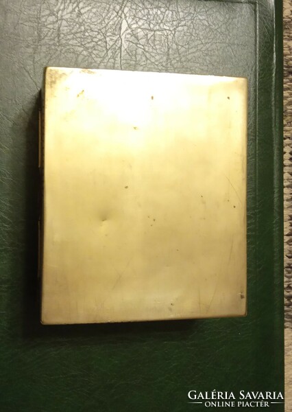 Antique copper box cigarette holder, card holder box-635 g!