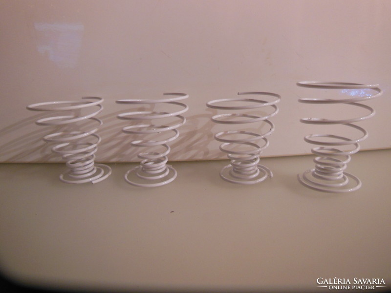 Egg cups - 4 pcs - 6 x 5 cm - snow white - German - flawless