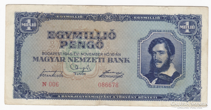 One million pengő from 1945 (n006)