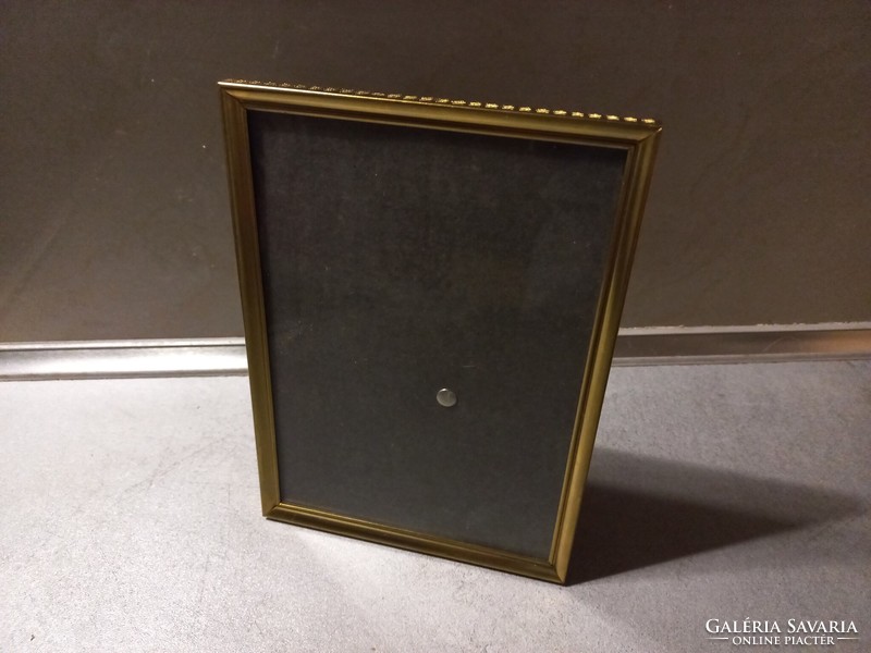 Vintage Danish jyden metal photo frame from the 70s