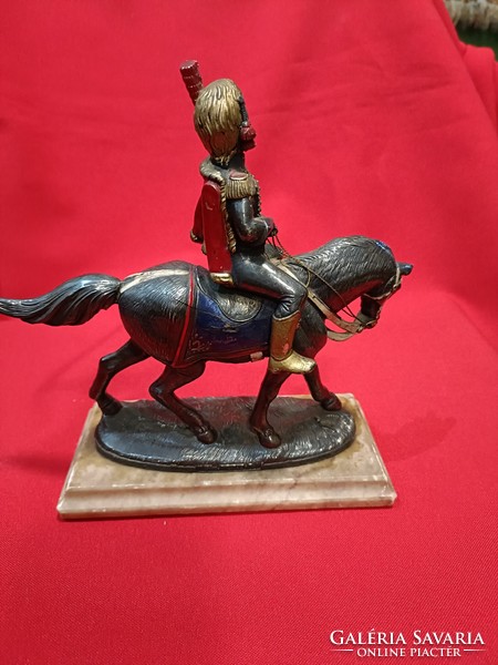 Ezüst lovas szobor1890-1910 èvek Angol lovas!