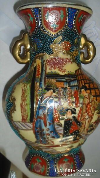 Beautiful antique hand painted vase with beautifully crafted scenes