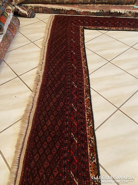 Antik Afgán Ajtó vagy Ablak dísz fali szőnyeg 200x140
