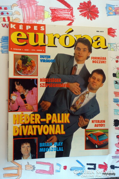 1993 január 8  /  KÉPES európa  /  Szülinapra :-) Eredeti, régi ÚJSÁG Ssz.:  26373