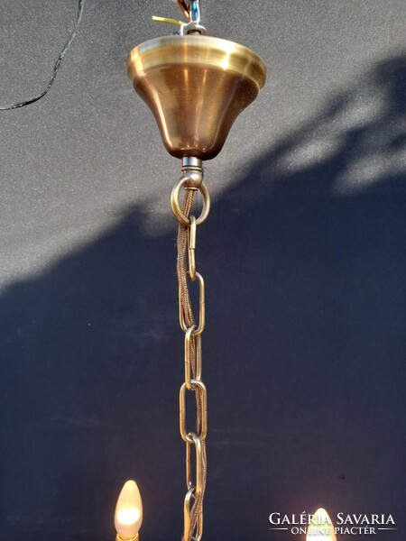 Flemish copper chandelier with 6 arms z