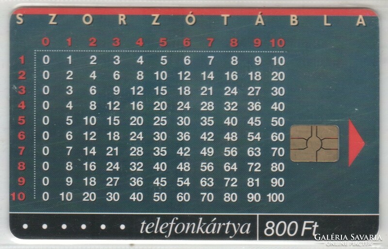 Magyar telefonkártya 0123    2001 Puska Matematika 3  GEM 7    28.800 Db-os