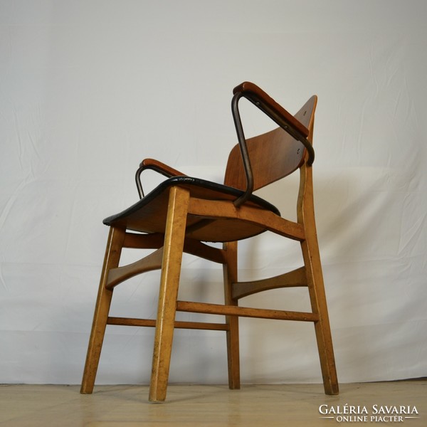 4 retro Danish teak chairs 1950 mid-century dining chairs