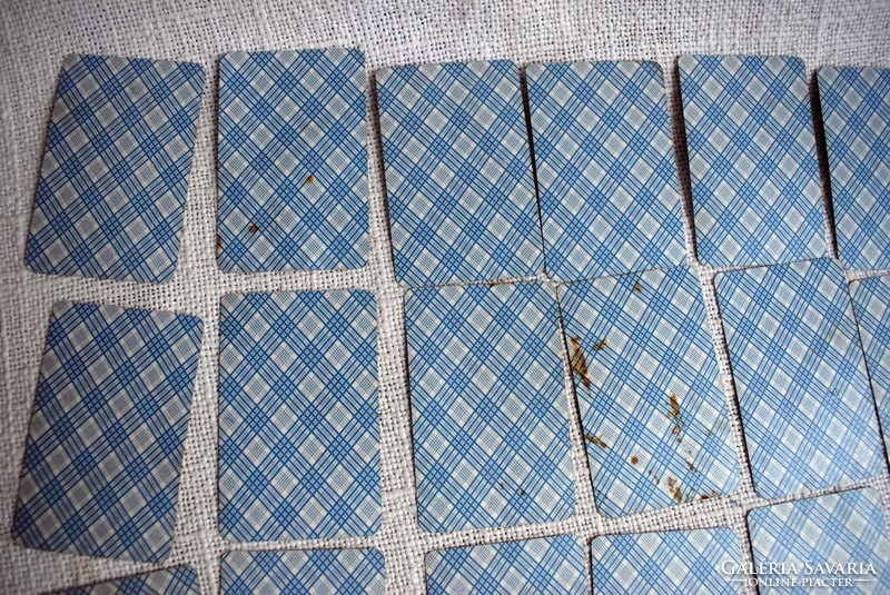 Old game card makk marci and makk marci card remnants, 27 pcs. Card sheet, damaged!