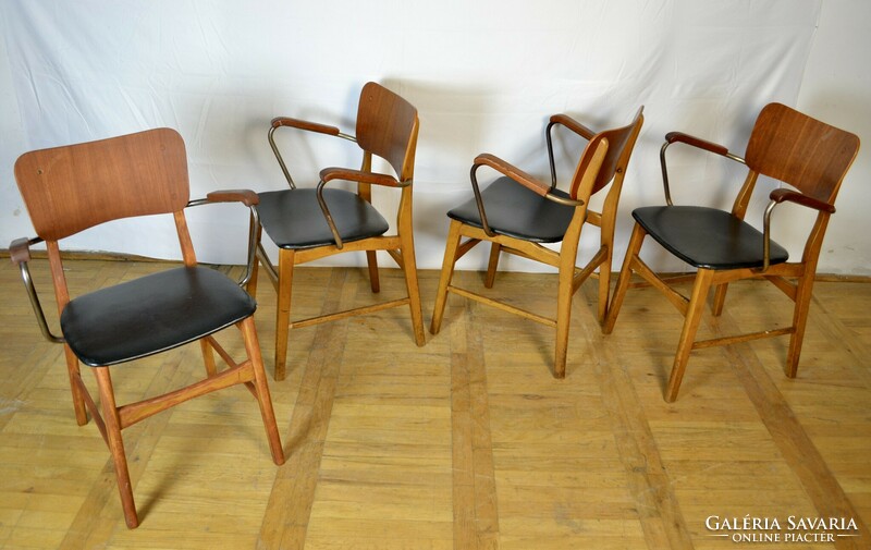 4db retro dán tikfa szék 1950 mid-century étkezőszékek