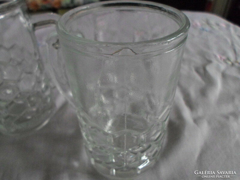 Retro honey glass mug (thick glass, mug)