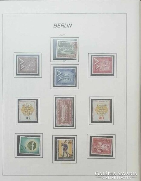 Postatiszta Berlin 1045 komplett gyűjtemény 1957-1979   Michel  1168,00 Euró