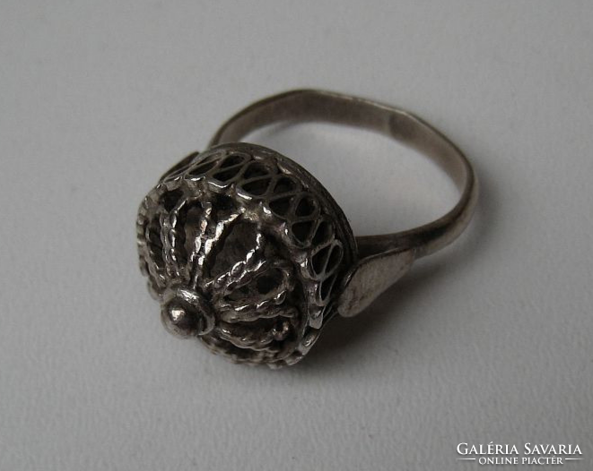 Old filigree silver ring
