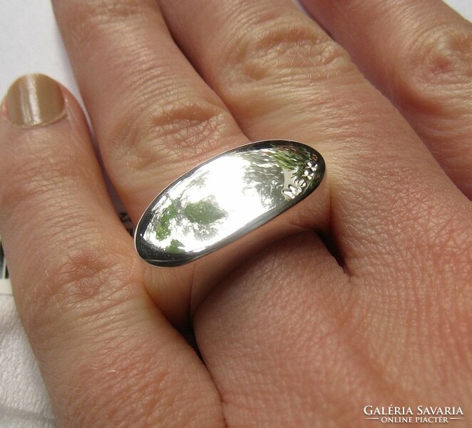 Extra fényes, ezüst Mexx pecsét gyűrű, címkés, új!