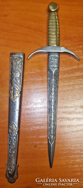 Spanish Toledo mini dagger antique