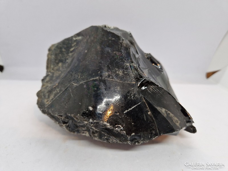 Obsidian mineral block