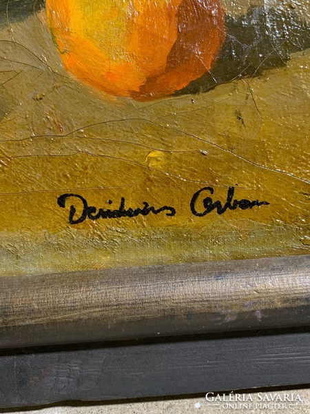 Orban desiderius /orbán dezső/, oil on canvas painting, 70 x 56 cm. 0186
