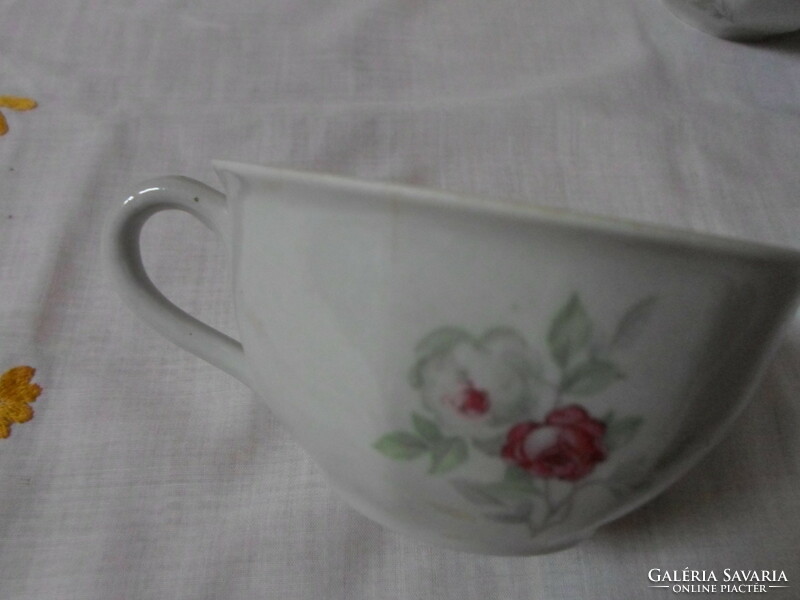 Kőbánya porcelain rose teacup (cup, tea; drasche)