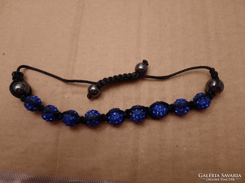 Onyx and blue pebble stone bracelet, negotiable