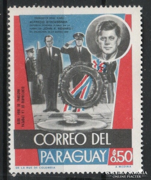 Paraguay 0120 Mi  1870 postatiszta      0,30 Euró