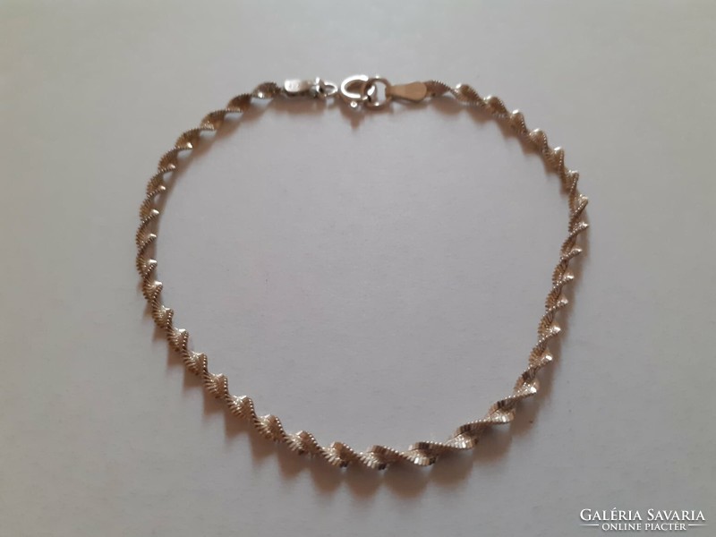 Twisted silver bracelet (925)