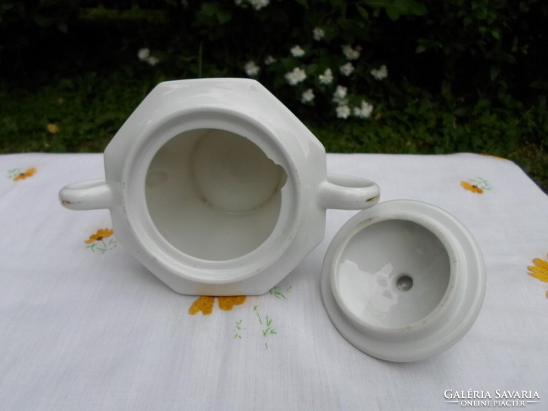 Drasche porcelain, floral sugar bowl