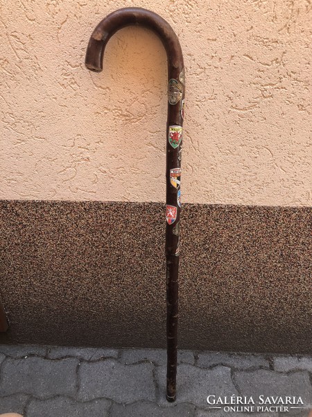 Walking stick with stick labels