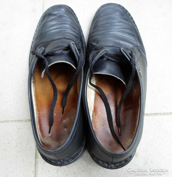 Men's leather shoes, shoes 1. (43, Black)