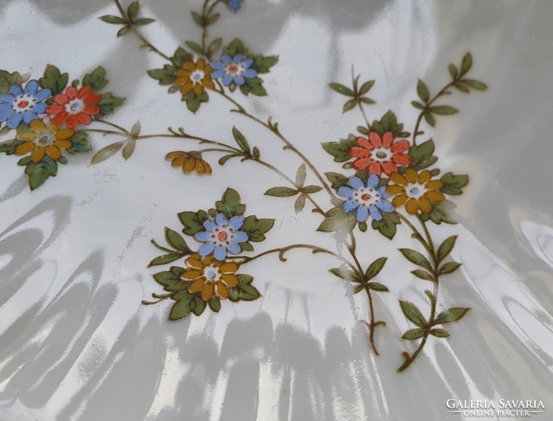 Wunsiedel Bavarian German porcelain small plate cake plate with flower pattern