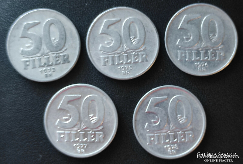 50 Filér 1975-1978 bp. (4 Years)