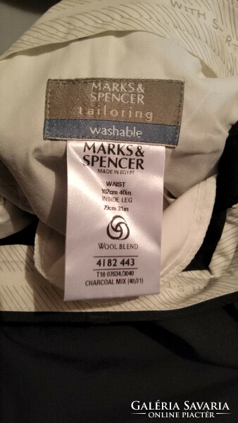 Marks&Spencer férfi elegáns nadrág derékb. 102 cm