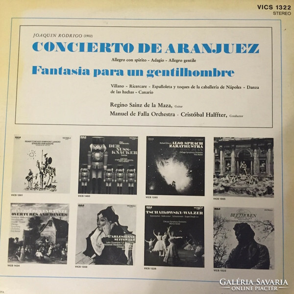 Rodrigo - de la maza /halffter - concierto de aranjuez / fantasia para un gentilhombre (lp, album)