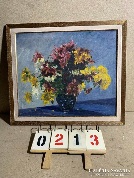 Initrone? Still life with sign Viktor from 1924, oil on canvas, 62 x 72 cm.0213