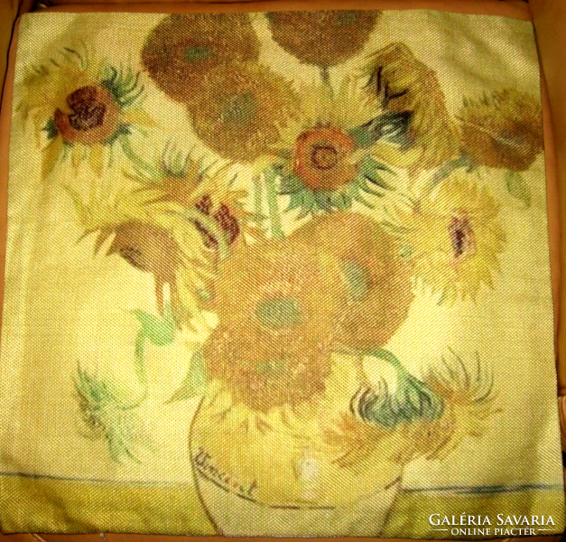 We have gogh painting pillows, sunflowers, decorative pillow covers, pillow covers