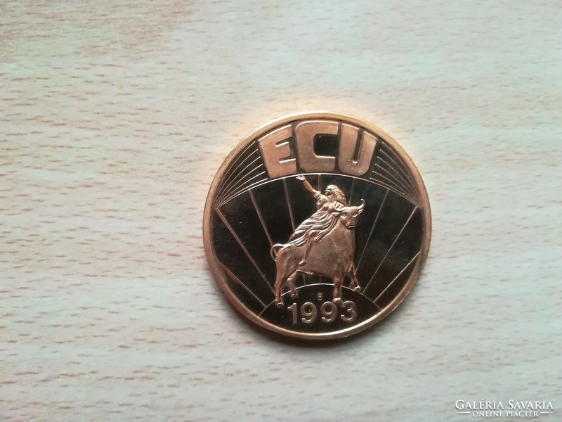 Germany - ECU Series 1993, gilded cuni coin pp