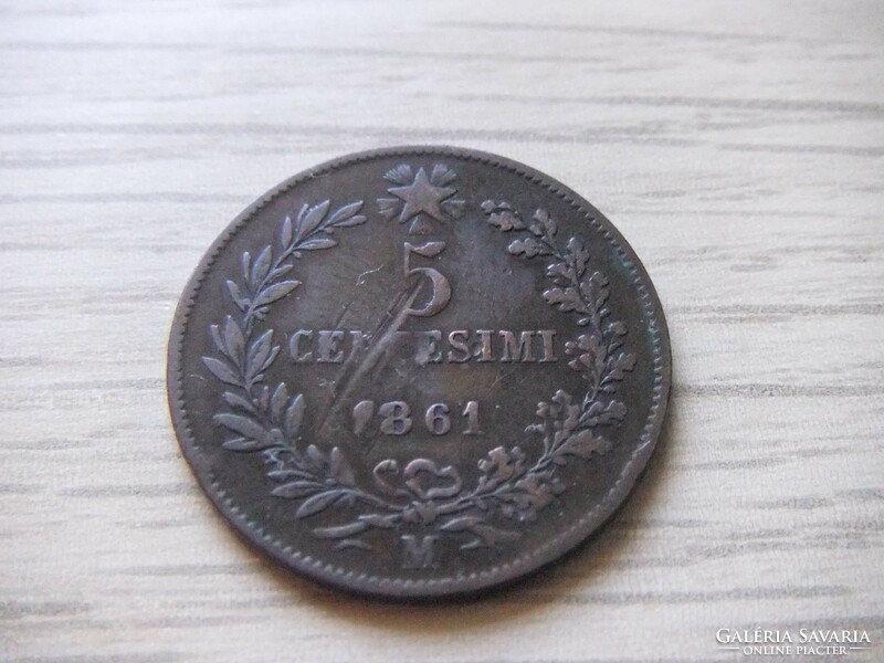 5 Centesimi 1861 Italy