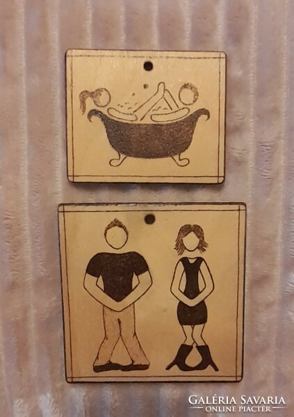 Toilet (toilet, bathroom) door signs