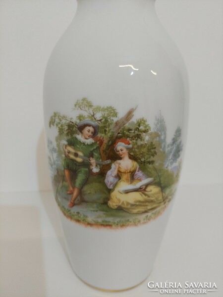 Hüttl Tivadar porcelán váza 23 cm
