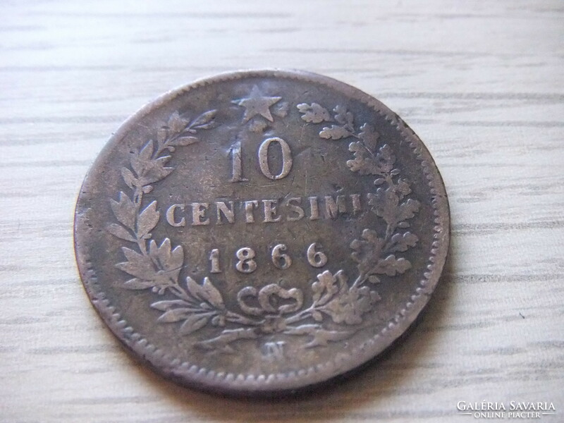 10 Centesimi 1866 ( n ) Italy