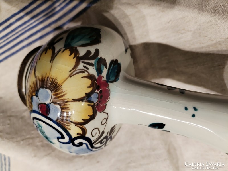 Hand-painted ceramic jug - decorative, utility item