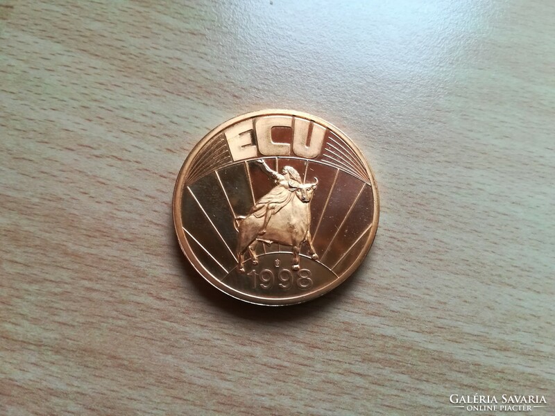 Europe - ECU Series 1998, gilded cuni coin pp