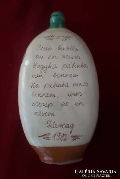 Carcagi brandy bottle with inscription