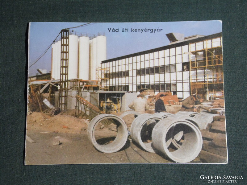 Kártyanaptár, Élépszer építőipari vállalat, Budapest, Váci úti kenyérgyár, 1983,   (4)