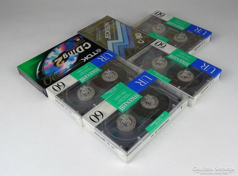 1Q075 unopened audiocassette package 6 pieces