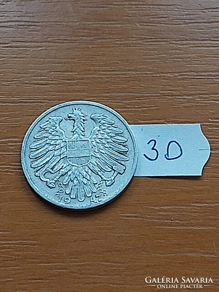 Austria Austrian 1 schilling 1947 alu. 30